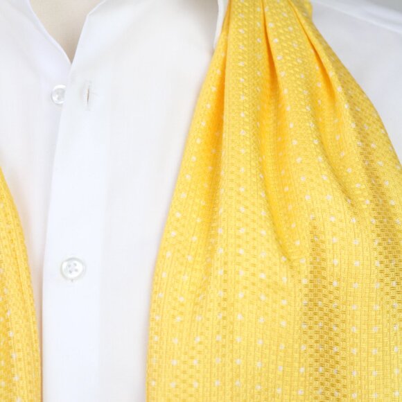 Men’s‎ Silk Ascot Tie Cravat Silk Blend Day Wear Formal Wedding A239 - Picture 4 of 11